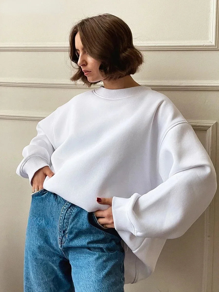 Pulls en polaire épaisse et chaude pour femmes