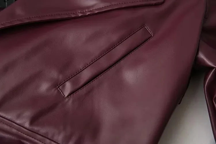 Veste Rétro Femme – Similicuir PU