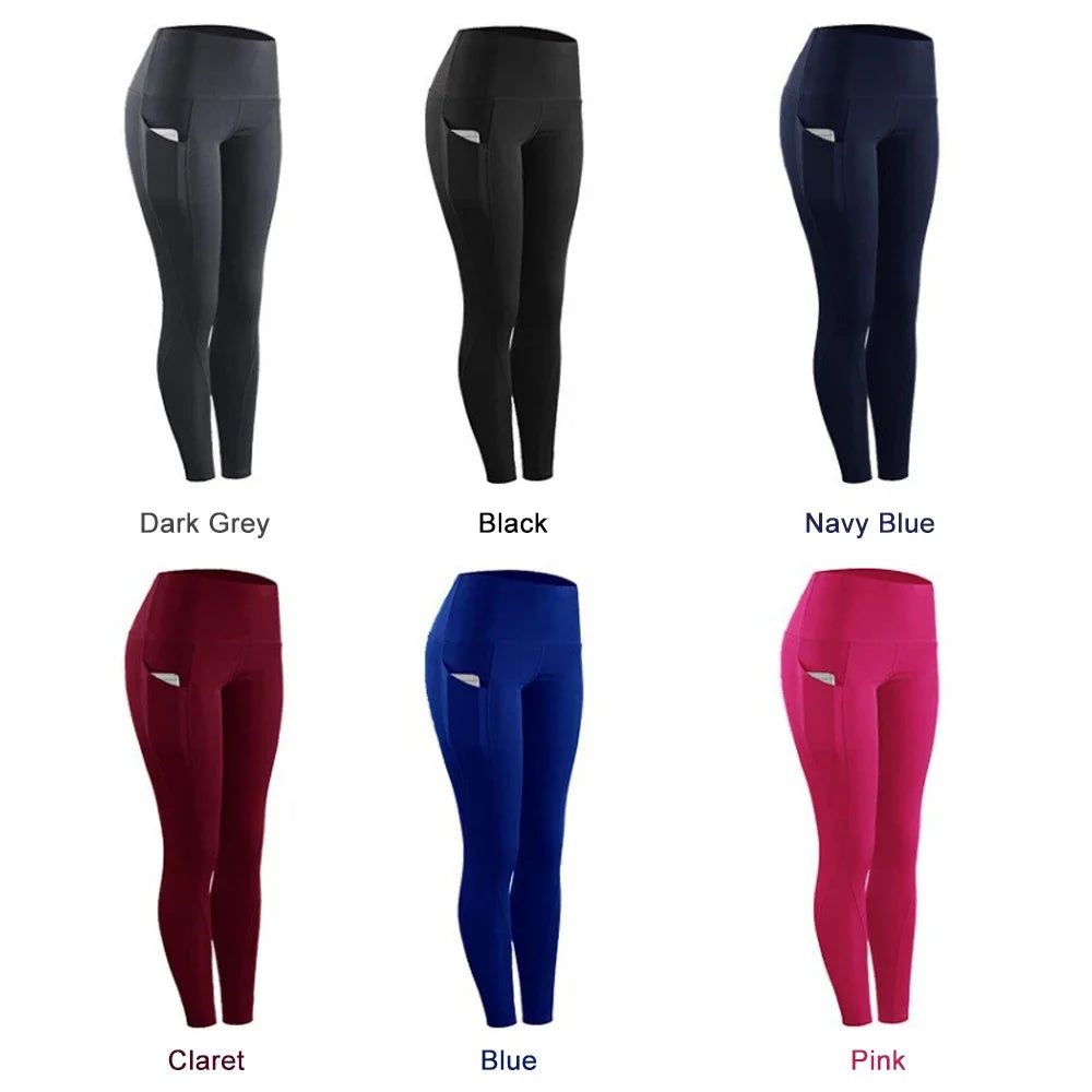 Pantalon de yoga grande taille avec poches pour femme