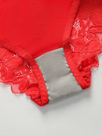 Ensemble de 2 pièces en dentelle et coton pour femmes