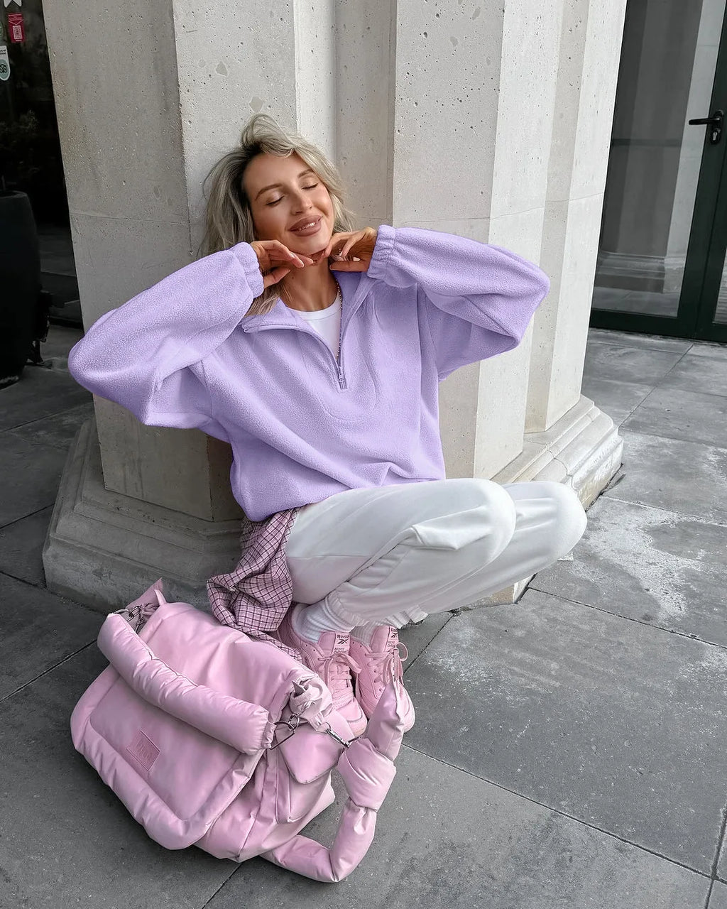 Sweat-shirt à capuche en molleton pour femmes