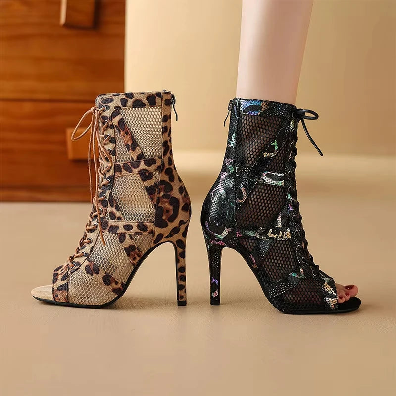 Bottines à talons noirs tendance pour femmes