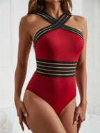 Maillot de bain une pièce sexy en maille pour femmes