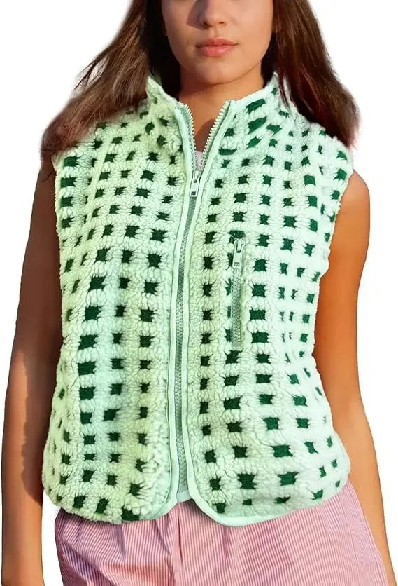 Gilet à fermeture éclair pour femmes