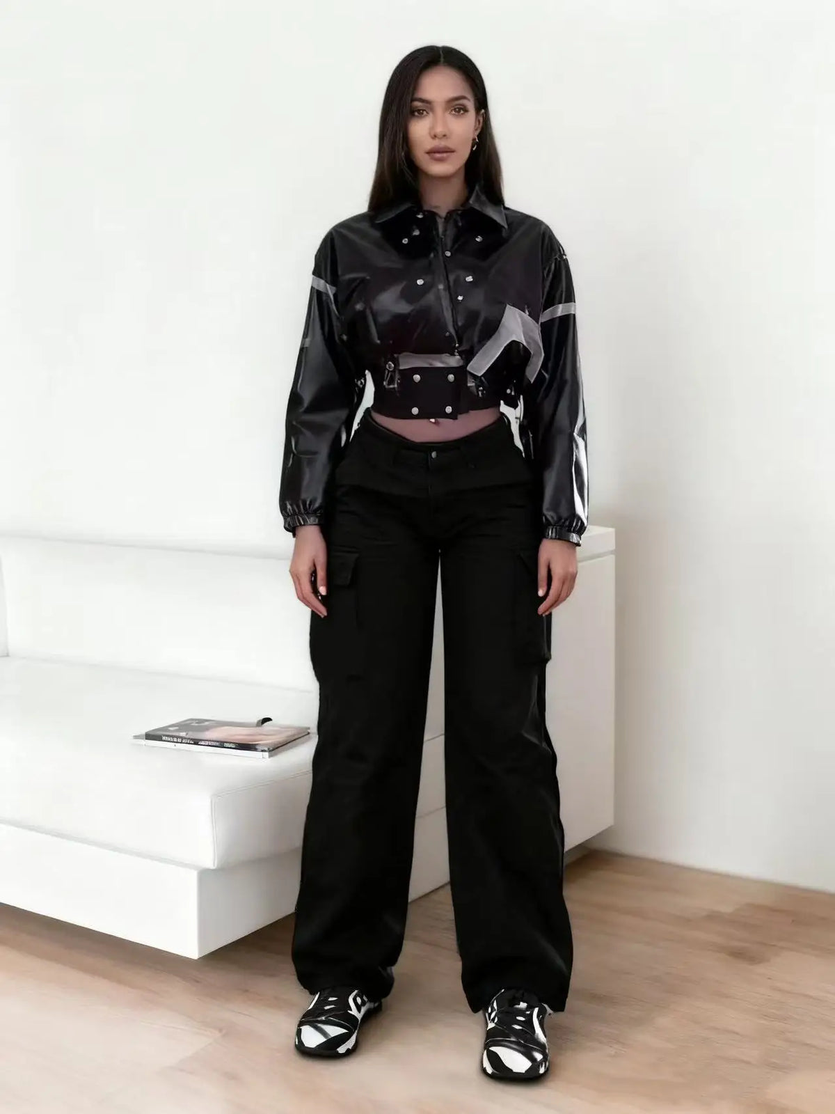 Pantalon Droit Cargo Camouflage Femme – Multipoche
