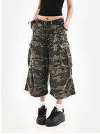 Pantalon court de Camouflage rétro américain pour femmes