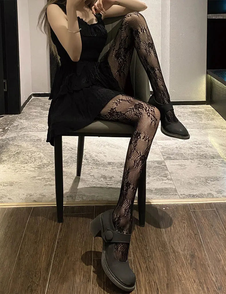 Collants évidé en dentelle pour femmes