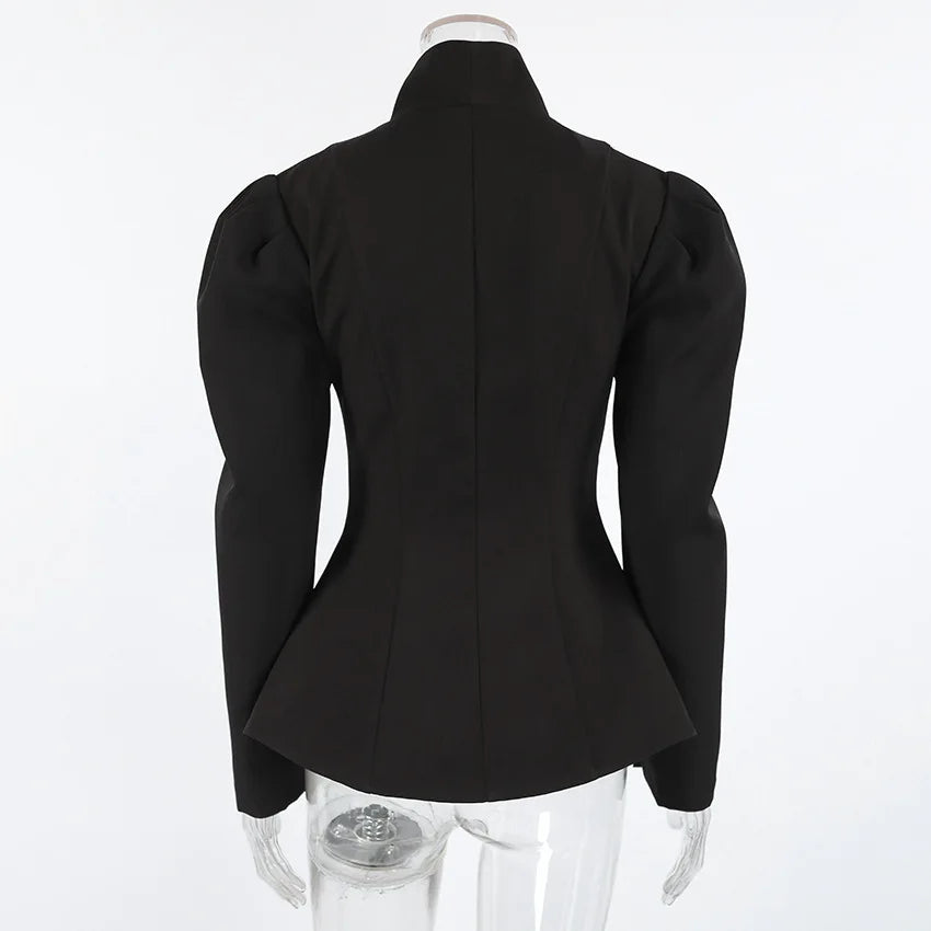Veste rétro à col montant pour femmes