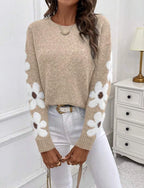 Pull en maille à manches longues pour femmes