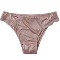 String triangle en soie satin pour femmes