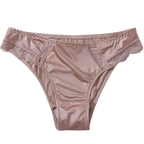 String triangle en soie satin pour femmes