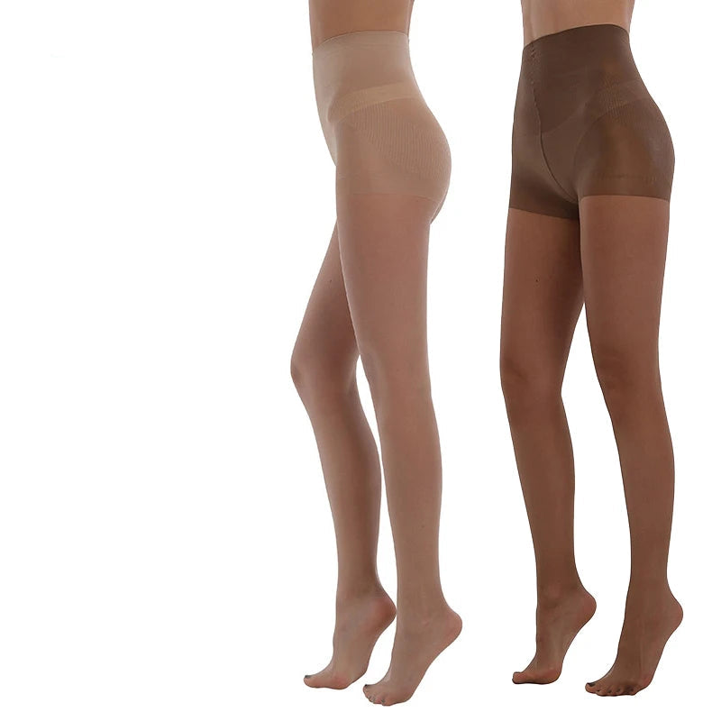 Lot de 2 collants taille haute pour femmes