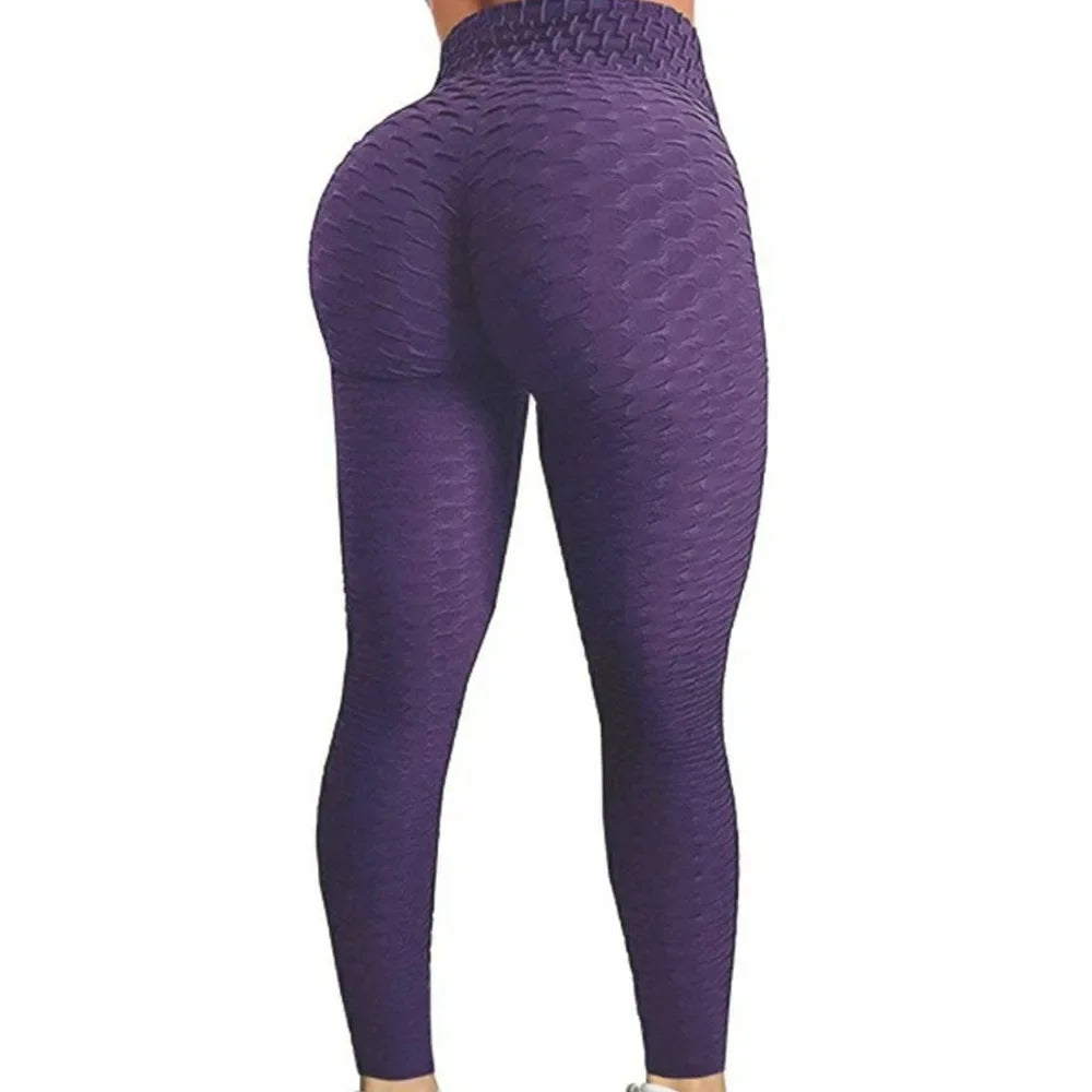 Pantalon leggings à bulles élastique sans couture pour femmes