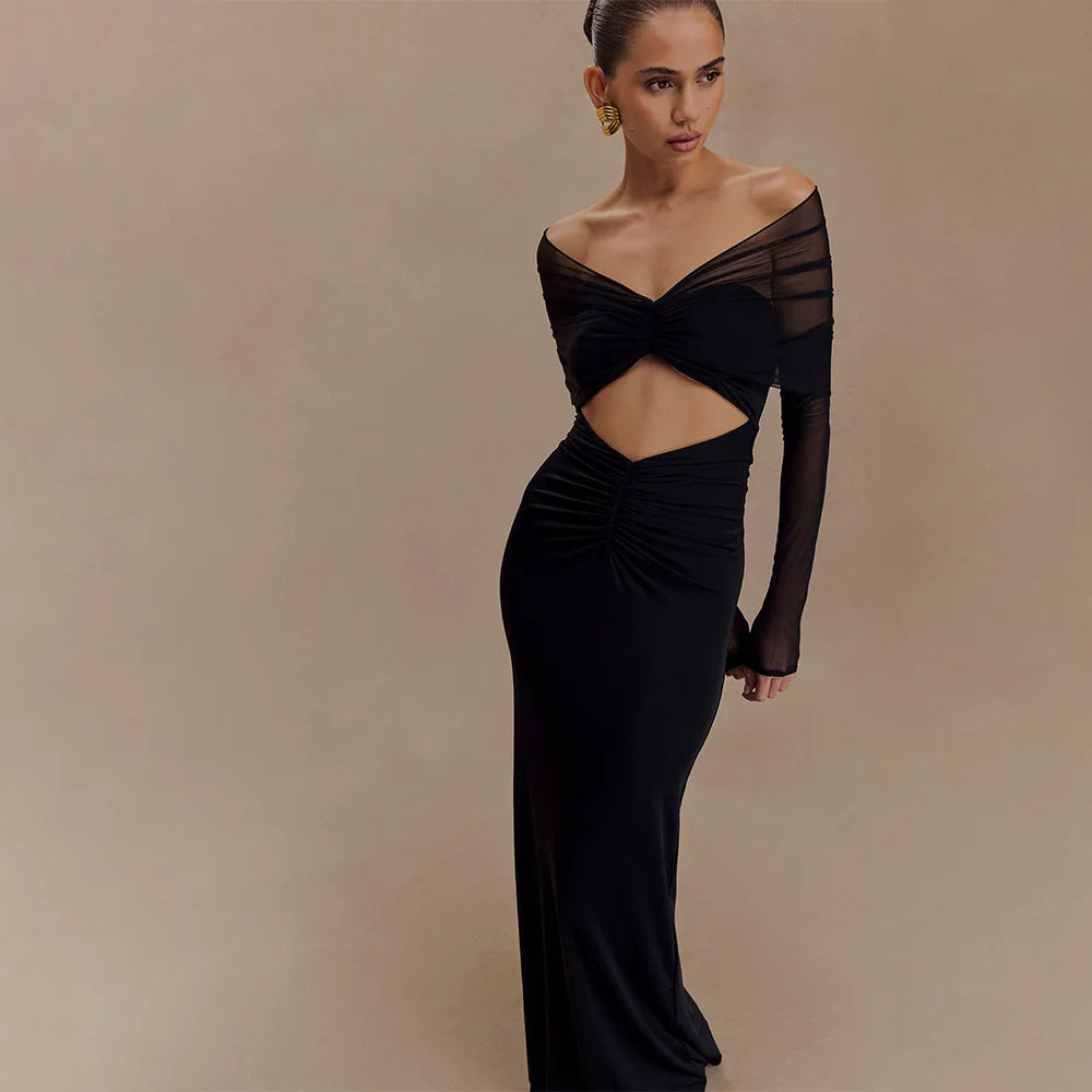 Robe à épaules dénudées pour femmes