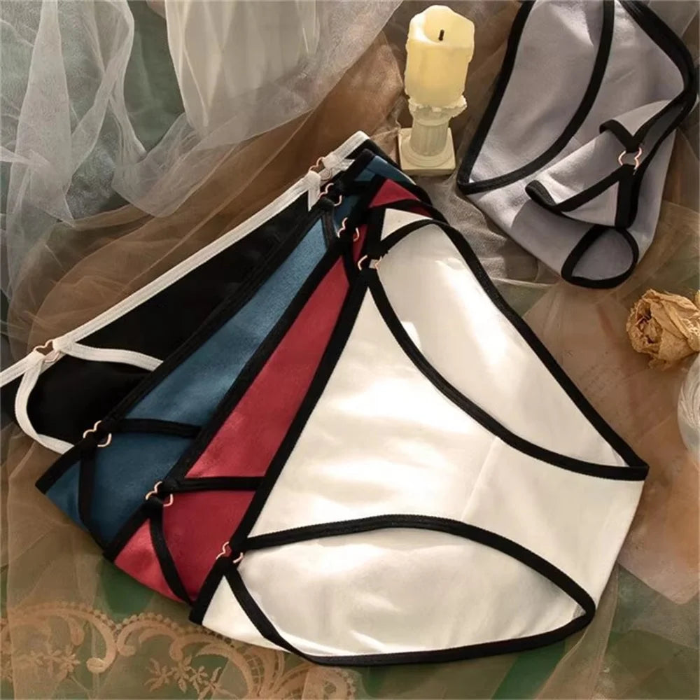 Culottes triangulaires taille basse sans couture pour femmes