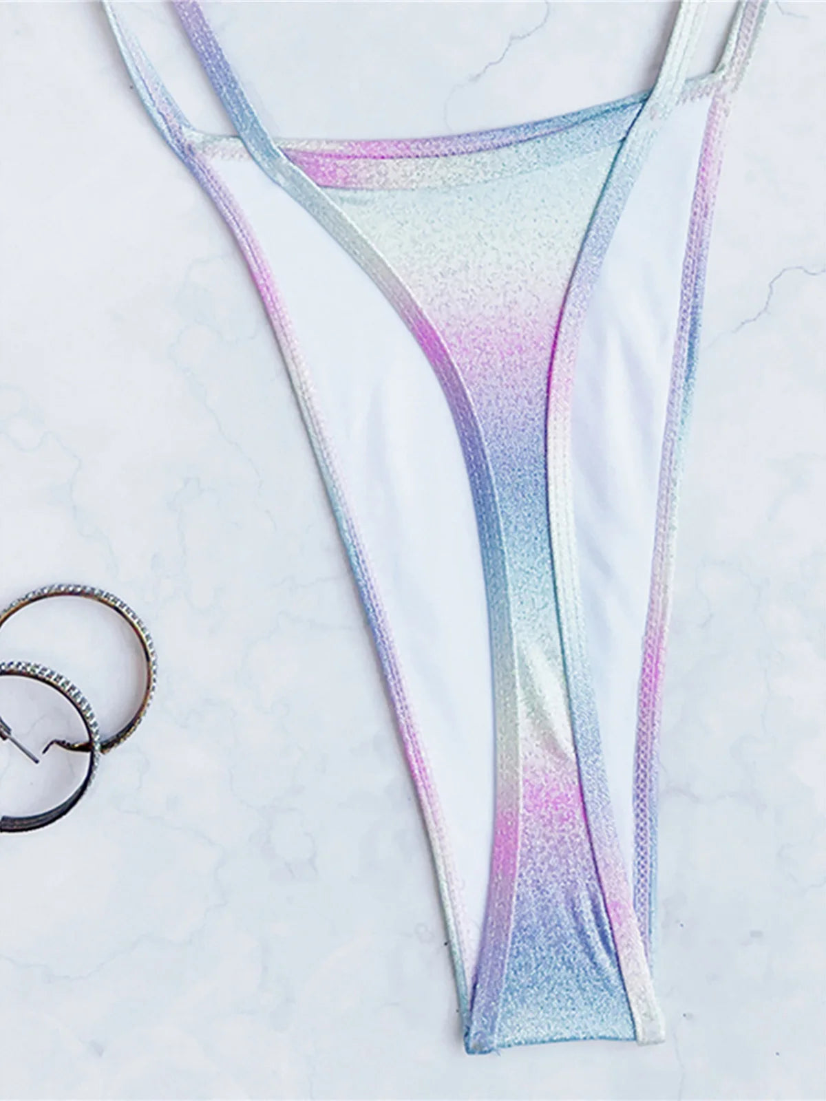 Maillot de bain une pièce nickel é croisé dans le dos pour femmes