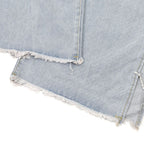 Jean taille haute à jambes larges et droites pour femmes