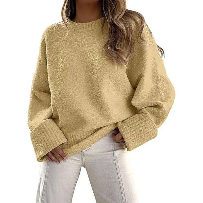 Pull en cachemire à col rond pour femmes