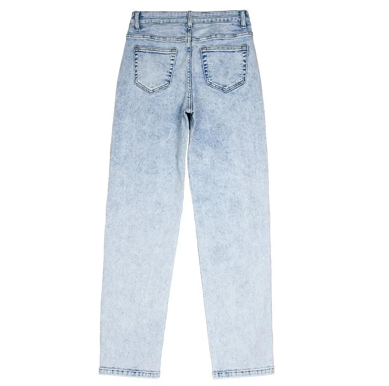Jean taille moyenne vintage américain pour femmes