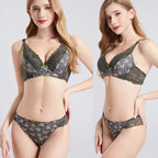 Ensemble soutien-gorge et culotte de luxe grande taille pour femmes