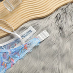 Ensemble de lingerie en dentelle et résille transparente pour femmes