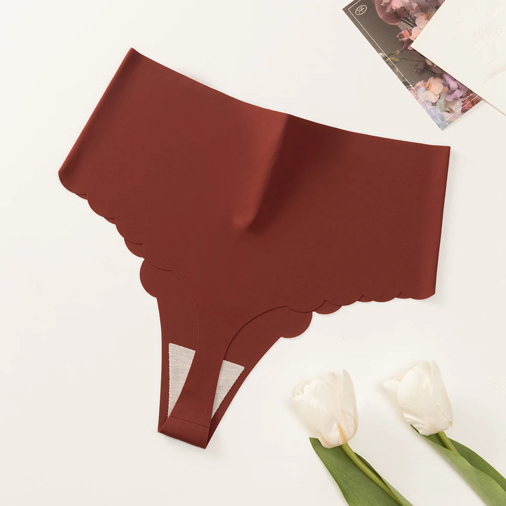 Culotte taille haute sans couture pour femmes