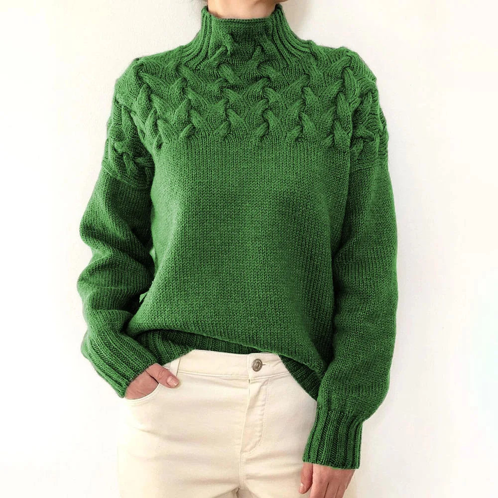 Pull en maille à manches longues pour femmes