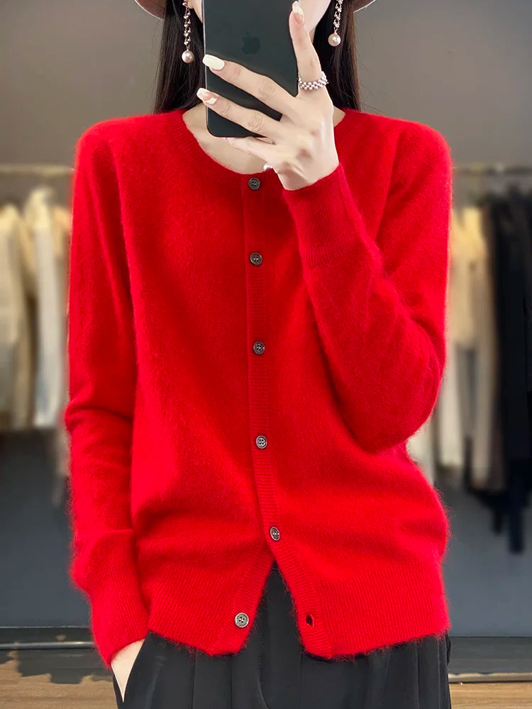 Cardigan Classique Femme – Cachemire de Vison