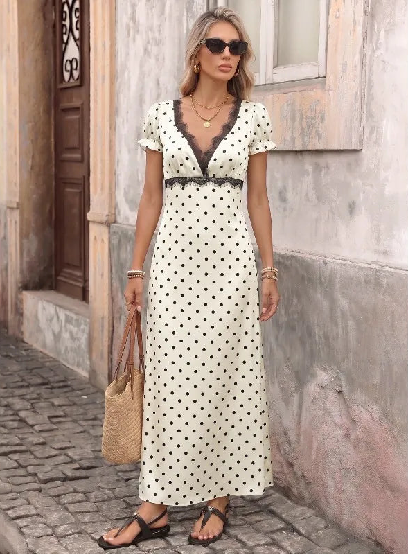 Robe longue d'été dos nu pour femmes