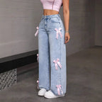 Jean vintage taille haute pour femmes