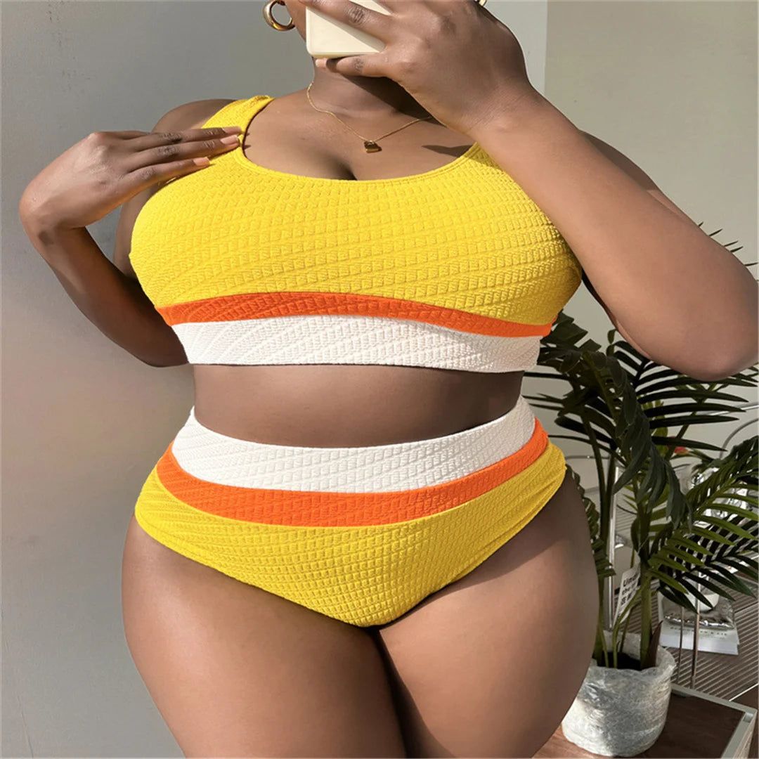 Maillot de bain deux pièces grande taille pour femmes