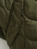 Veste matelassée en coton uni tendance pour femmes