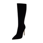 Botte à bout pointu et talons hauts pour femmes