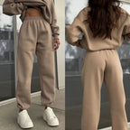 Ensembles deux pièces avec pantalon ample et haut assortie pour femmes