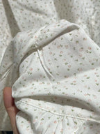 Jupe longue en coton à fleurs roses pour femmes