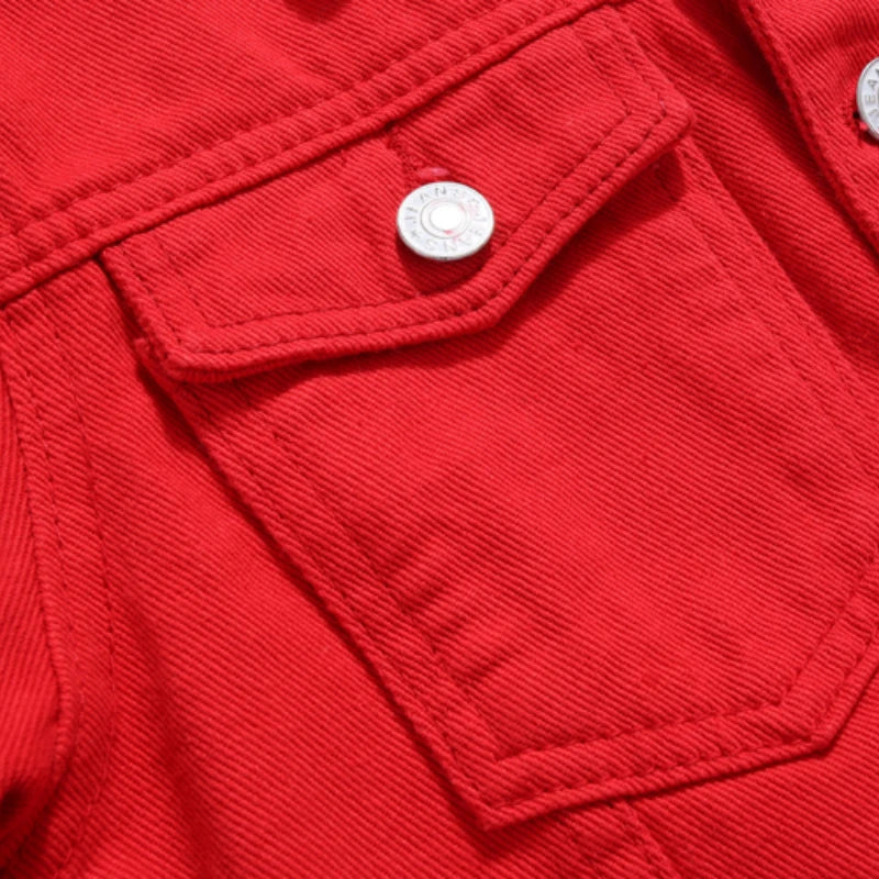 Veste en jean courte décontractée pour femmes