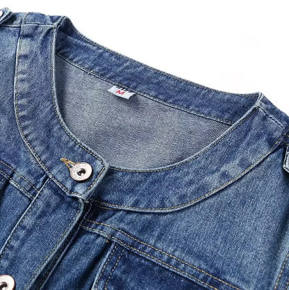 Veste en Jean Délavé Femme – Style Vintage