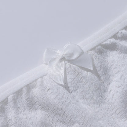 String Dentelle Femme – Motif Épi de Blé Ajouré