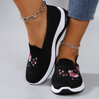 Chaussures plates d'été en maille respirante pour femmes