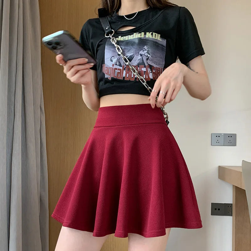 Jupes short plissées pour femmes