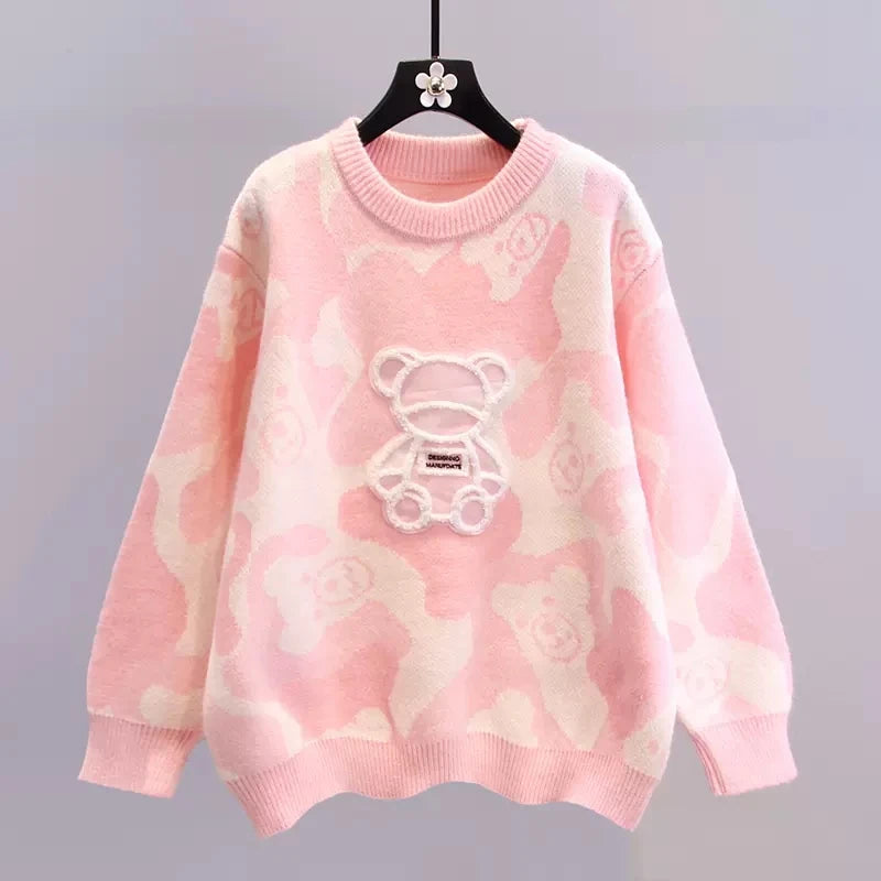 Pull chaud arc-en-ciel pour femmes