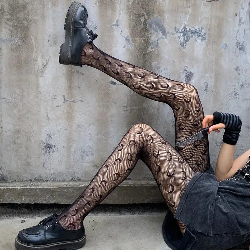 Collants résille floraux sexy pour femmes