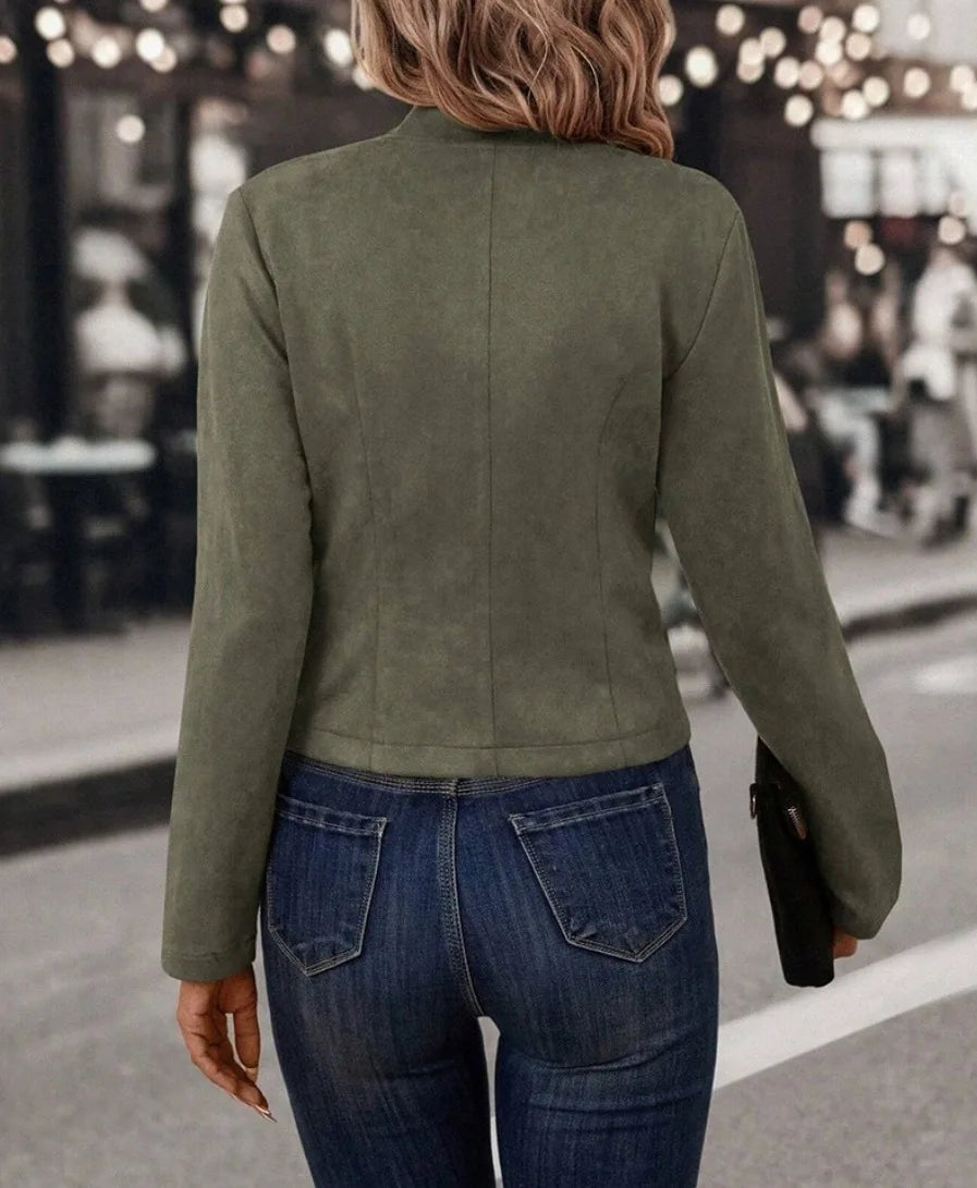 Veste en similicuir pour femmes