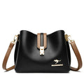Sac seau en cuir souple pour femmes
