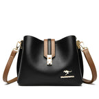 Sac seau en cuir souple pour femmes