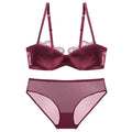 Ensemble soutien-gorge et culotte en maille sans couture pour femmes