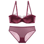 Ensemble soutien-gorge et culotte en maille sans couture pour femmes