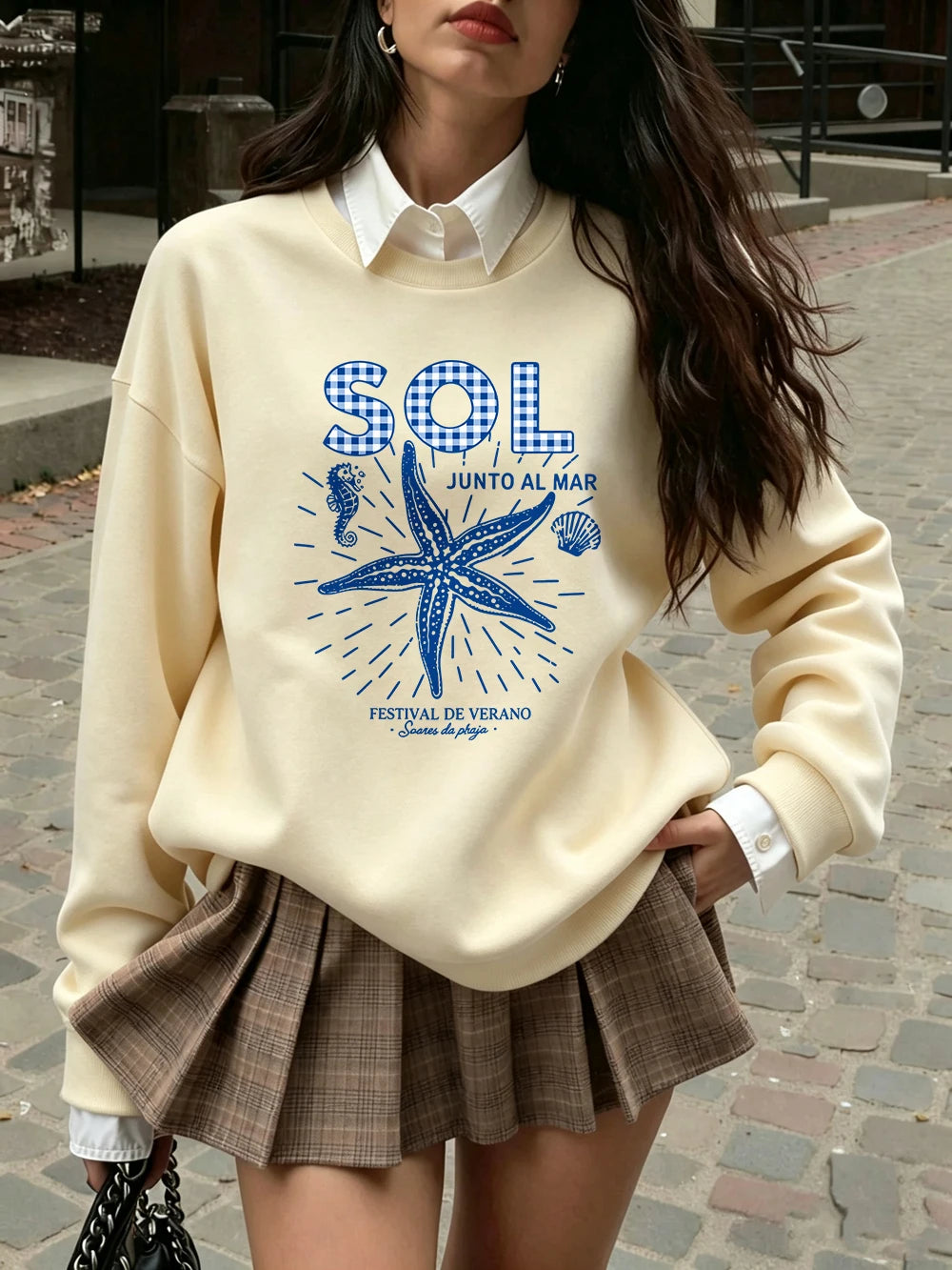 Sweat-shirts imprimés Sol Junto Al Mar pour femmes
