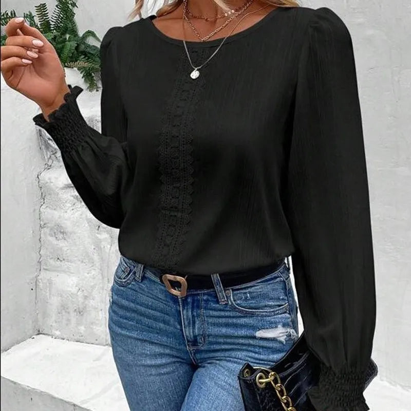 Chemise à manches longues pour femmes