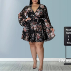 Mini robe à imprimé floral pour femmes